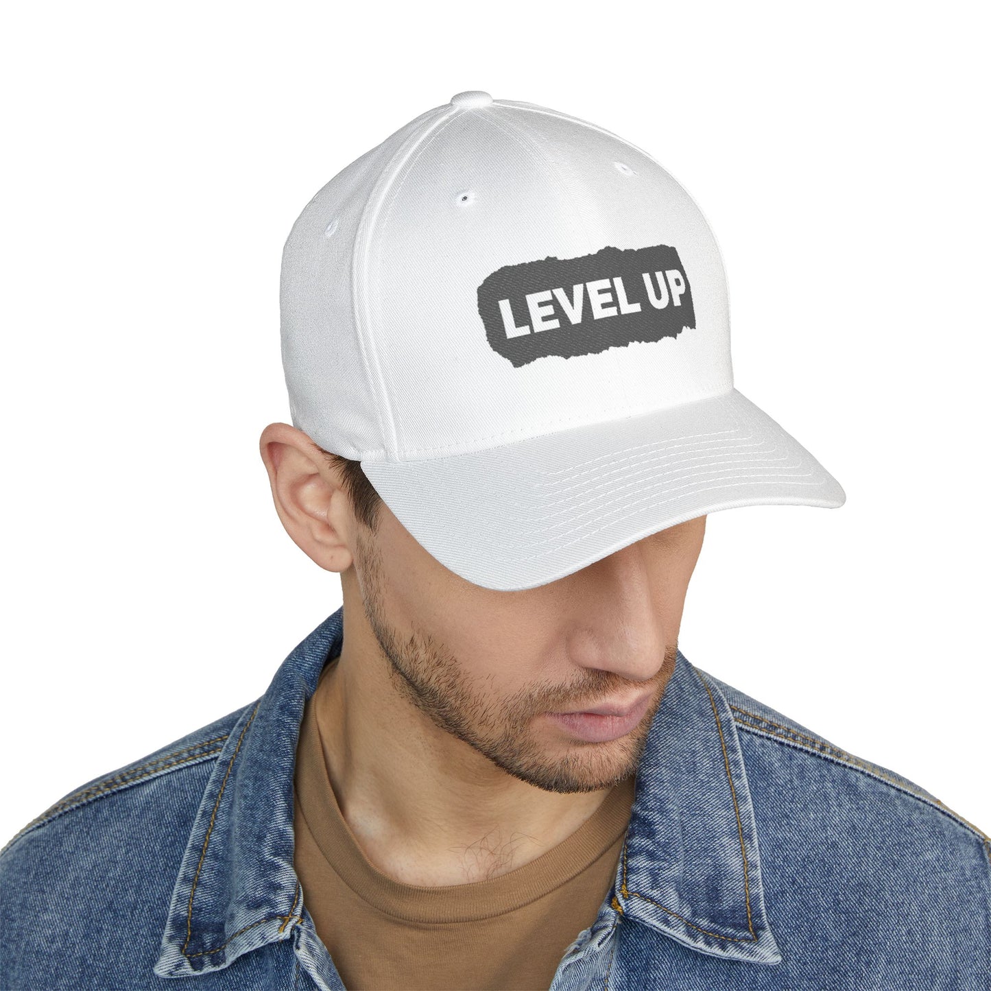 Level Up Embroidered Cap – LCSW & LMSW Exam Prep Motivational Streetwear