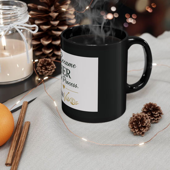 Black Coffee Mug, LMSW Mug, Personalized Gift, Inspirational Drinkware, Office Mug, Stylish Kitchen Decor