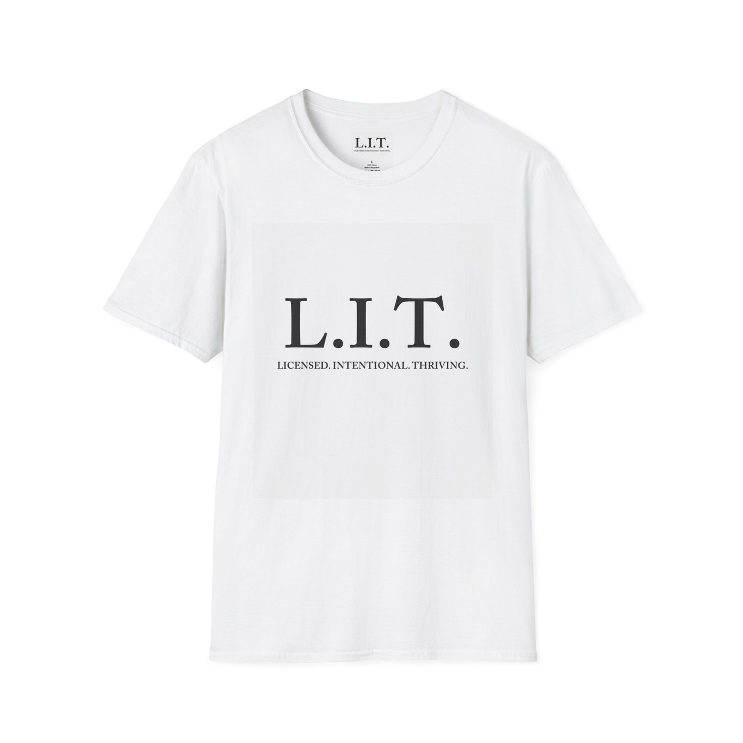 L.I.T. Tee — "Licensed. Intentional. Thriving." Motivational Graphic T-Shirt