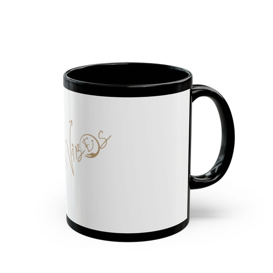 Black Coffee Mug, LCSW Vibes Mug, Personalized Gift, Inspirational Drinkware, Office Mug, Stylish Kitchen Decor