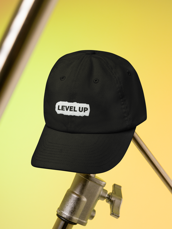 Level Up Embroidered Cap – LCSW & LMSW Exam Prep Motivational Streetwear