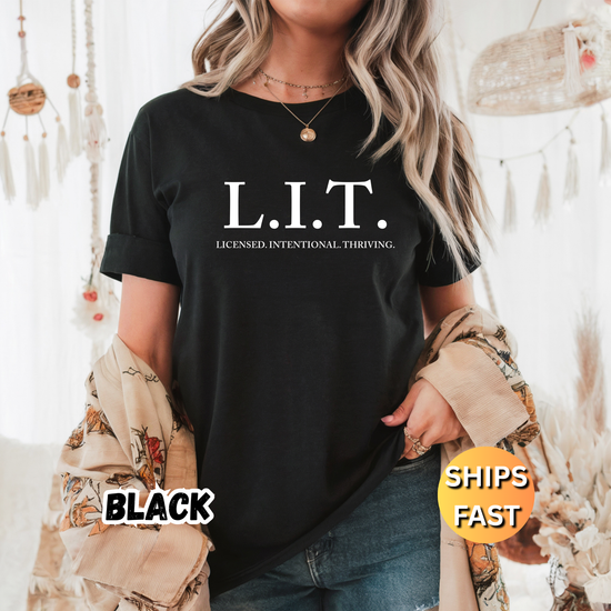 L.I.T. Graphic Tee — Empowerment Shirt for Women & Allies