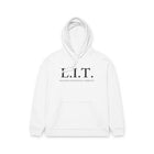 Hoodie — "I Became Her in the Process" Inspirational Organic Relaxed Hoodie