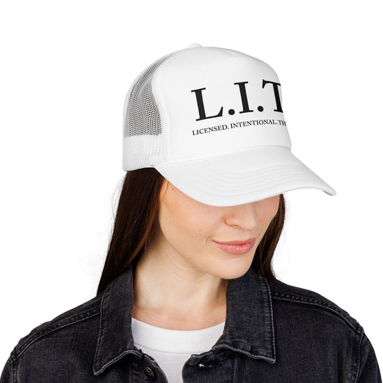 Trucker Hat — L.I.T. (Licensed. Intentional. Thriving.) Mesh Foam Cap