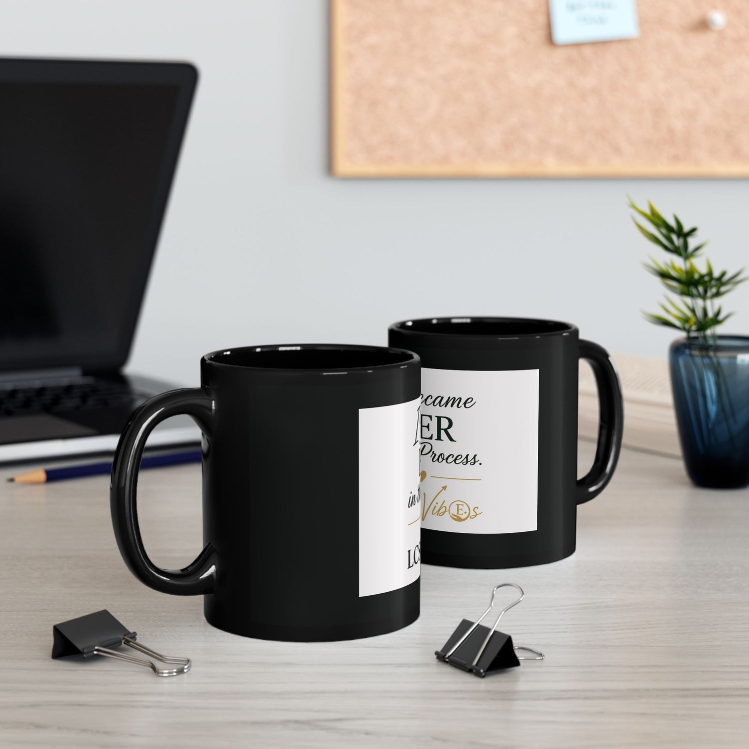 Black Coffee Mug, LMSW Mug, Personalized Gift, Inspirational Drinkware, Office Mug, Stylish Kitchen Decor