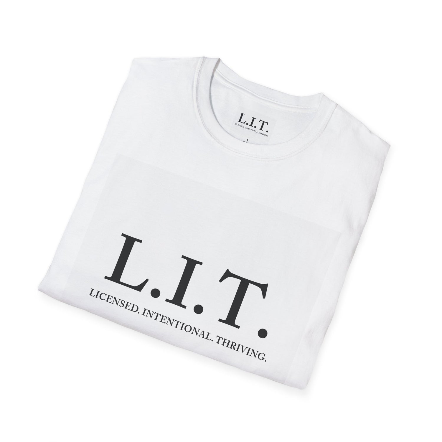 L.I.T. Tee — "Licensed. Intentional. Thriving." Motivational Graphic T-Shirt