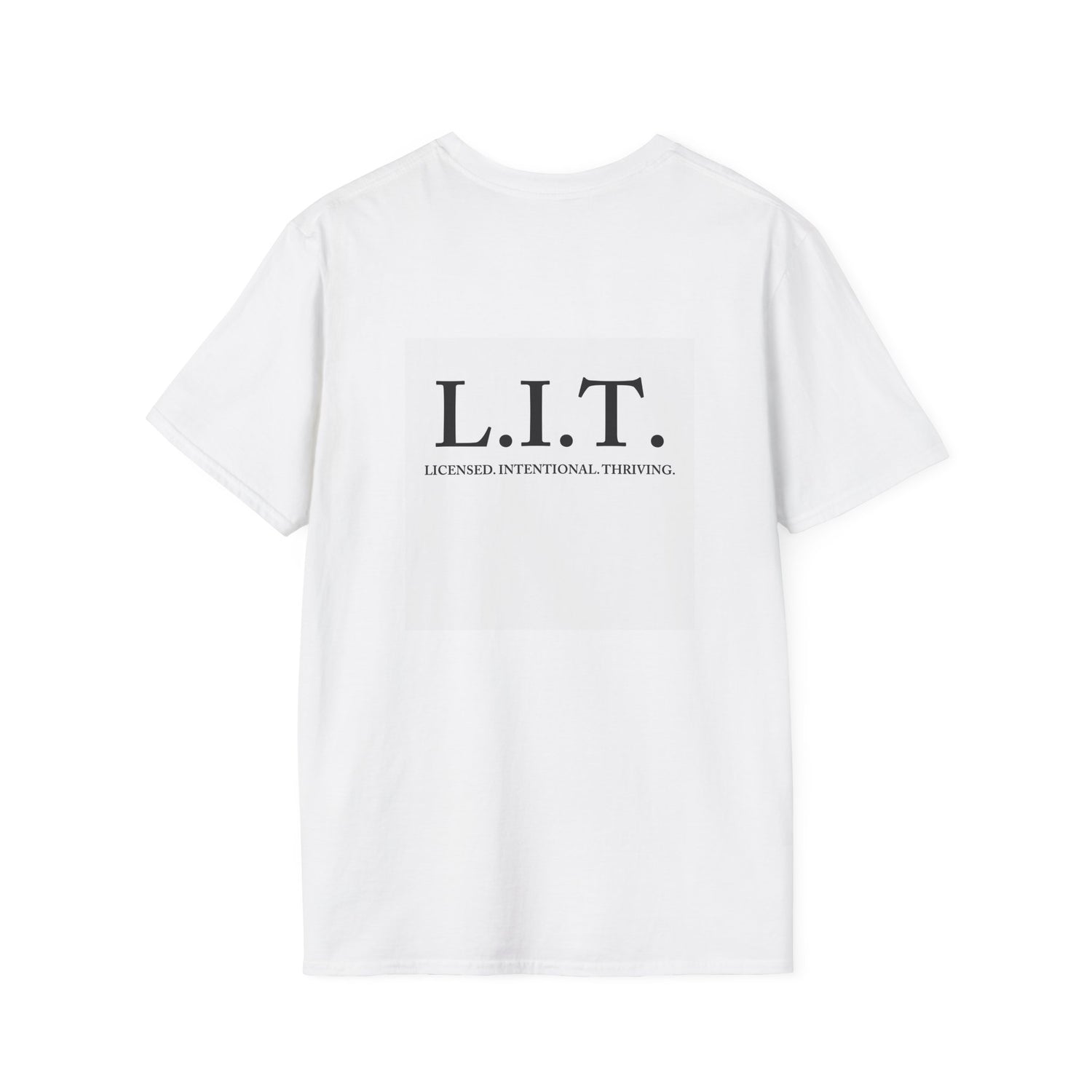 L.I.T. Tee — "Licensed. Intentional. Thriving." Motivational Graphic T-Shirt