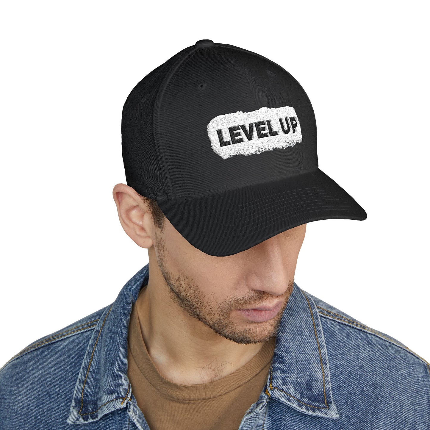 Level Up Embroidered Cap – LCSW & LMSW Exam Prep Motivational Streetwear