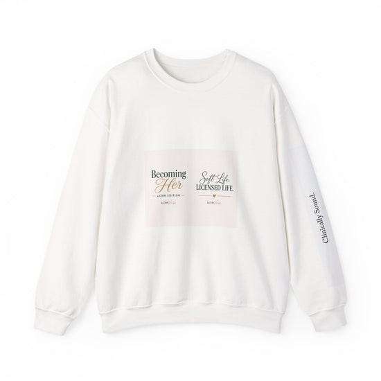 Crewneck Sweatshirt — L.I.T. Photo Portrait Pullover (Motivational Lifestyle)