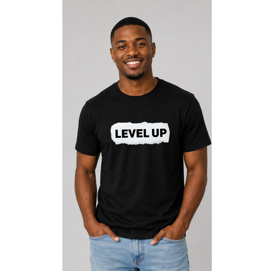 Level Up Men’s Tee – LCSW & LMSW Exam Prep Motivation